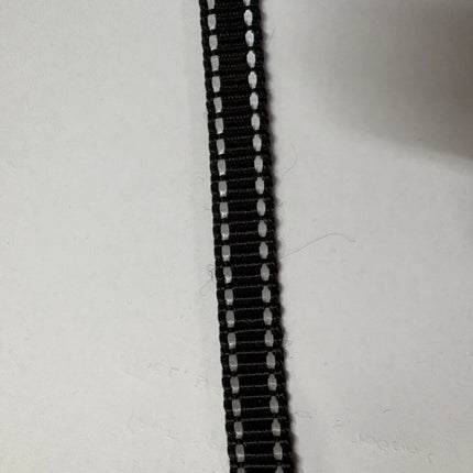 Dogtraining101 Retail Dog Super Store Webbing - black reflective - 15mm