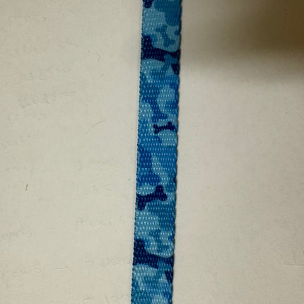 Dogtraining101 Retail Dog Super Store Webbing - Blue Bone Camo - 13mm