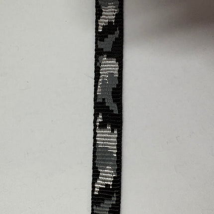 Dogtraining101 Retail Dog Super Store Webbing - Black Camo - 15mm