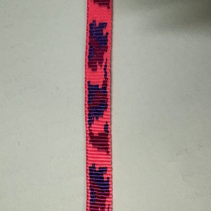 Dogtraining101 Retail Dog Super Store Webbing - Pink Camo - 15mm