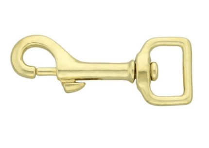 Dogtraining101 Retail Dog Super Store Brass Snap Hook 75 mm/20Q