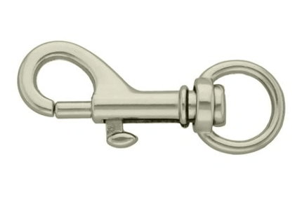 Dogtraining101 Retail Dog Super Store Baby snap hook 46 mm/10 – Nickel Plated