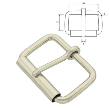 Dogtraining101 Retail Dog Super Store Roller buckle – Nickel Plated 50mm