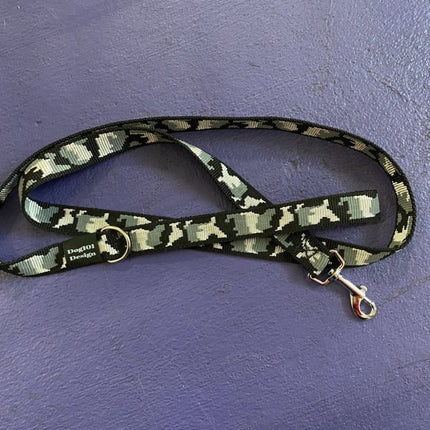 Dogtraining101 Adult Dog Fancy Black Camo 1.5m x 25mm Lead