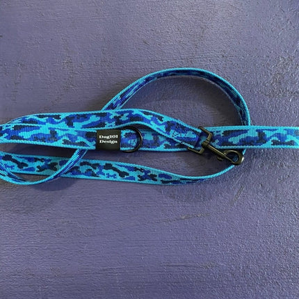Dogtraining101 Adult Dog Fancy Blue Camo 1.5m x 25mm Lead