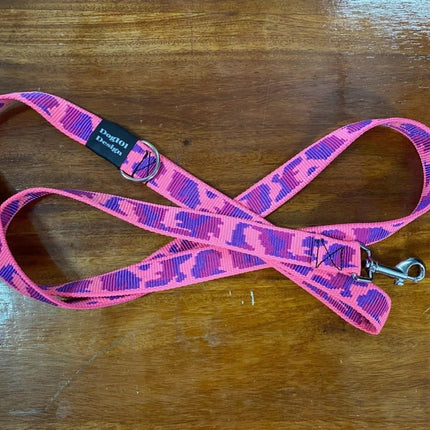 Dogtraining101 Adult Dog Fancy Pink Camo 1.5m x 25mm Lead