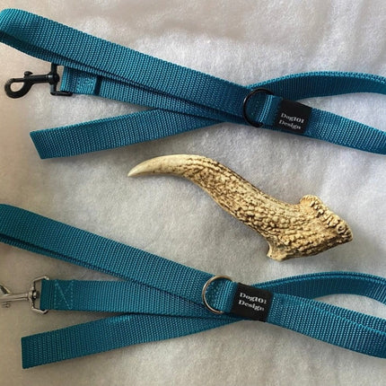 Dogtraining101 Adult Dog Plain Thick Teal 1.5m x 25mm Lead