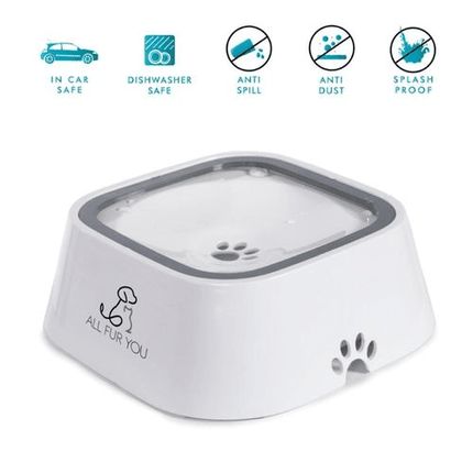 Dogtraining101 Retail Super Store All Fur You Anti Splash Bowl Grey - 1L