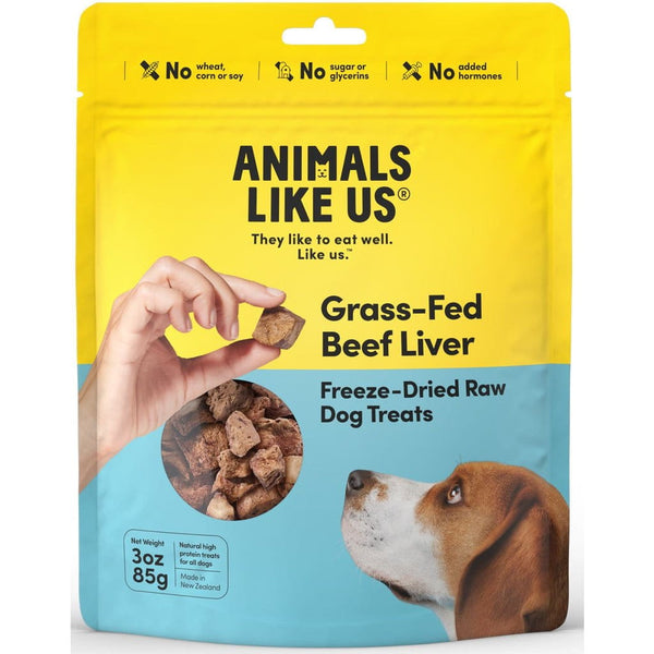 Animals like Us ANIMALS LIKE US DOG BEEF LIVER FREEZE-DRIED RAW TREATS 85G