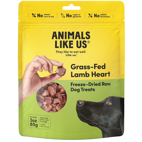 Animals like Us ANIMALS LIKE US DOG LAMB HEART FREEZE-DRIED RAW TREAT 85G