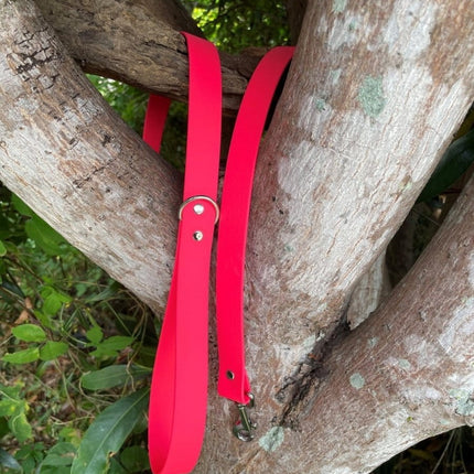 Dogtraining101 Silver Biothane Neon Pink Lead 1.5M