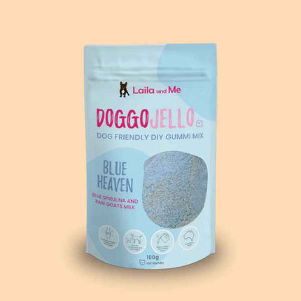 Laila and Me Blue Heaven Doggo Jello - Dog Friendly DIY Gummi Mix