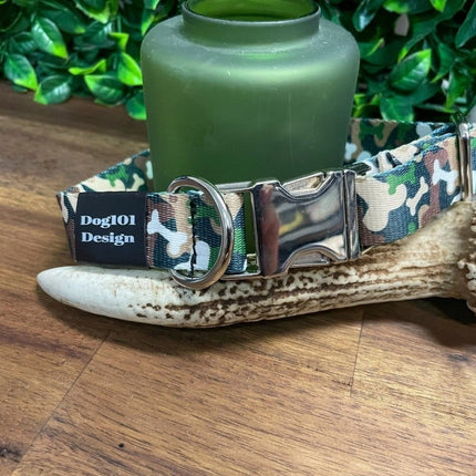 Dogtraining101 Bone Camo Metal Clip Collar