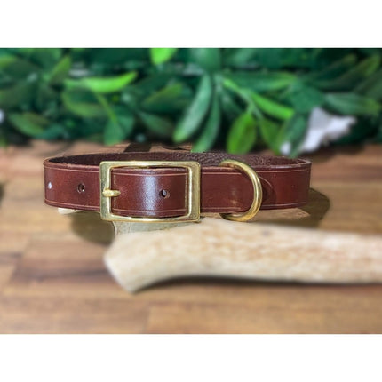 Dogtraining101 Extra Large Brandy Tan Natural Leather Collar
