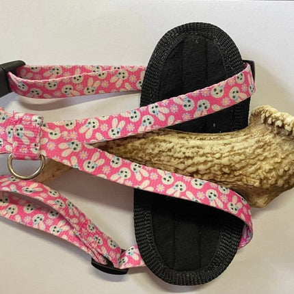 Dogtraining101 Bunnies on Pink Premium Harness (Small)