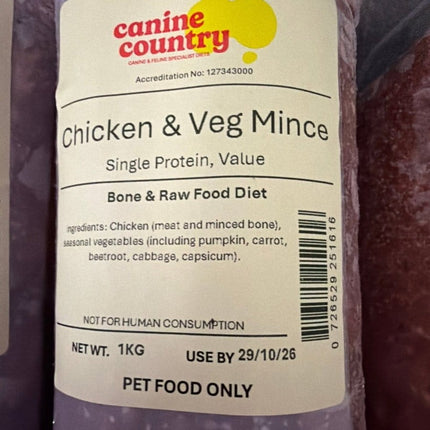Canine Country Canine Country Chicken & Vegetable Mince Roll