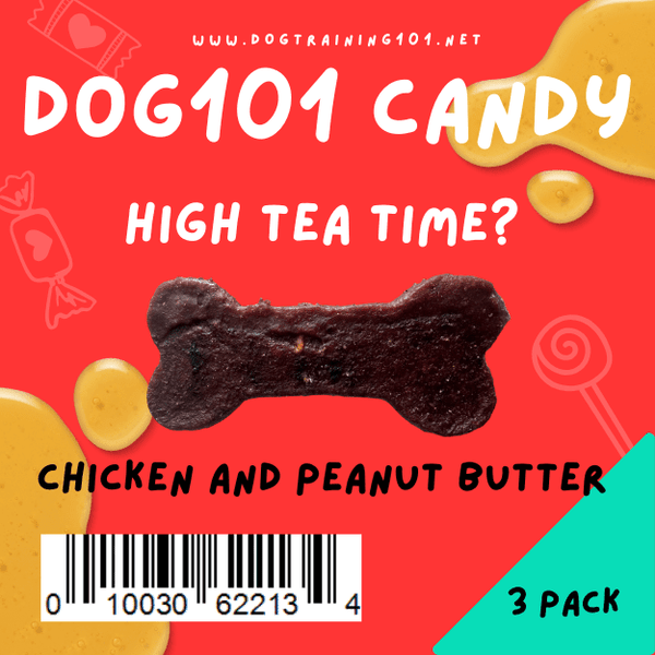 Dogtraining101 3 Pack Chicken and Peanut Butter Chewy Bones