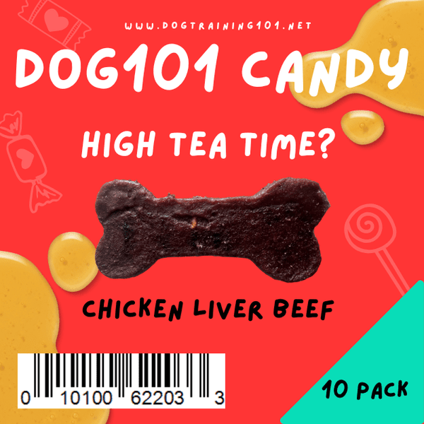 Dogtraining101 10 Pack Chicken Liver Beef - Small Biscuits