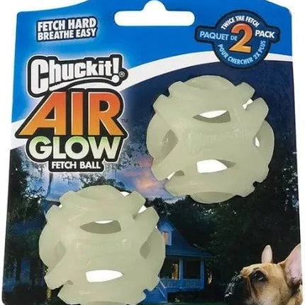 Chuckit Chuckit! Max Glow Air Fetch Small 2pk