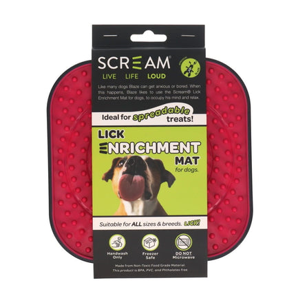 Scream Xtreme Loud Pink Crate Style Scream LICK ENRICHMENT MAT