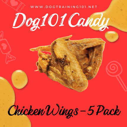 Dogtraining101 Dried Chicken Wings 5 Pack