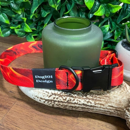 Dogtraining101 Flames Metal Clip Collar