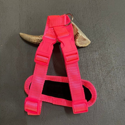 Dogtraining101 Retail Super Store Fluro Pink-Pink Clip-Fluro Pink Trim Harness (Medium)