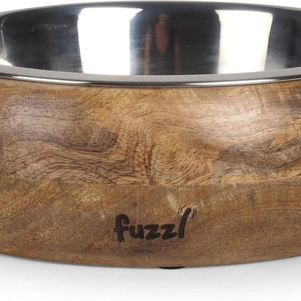 Dogtraining101 Retail Super Store FUZZL Wooden Belly Bowl - 24cm