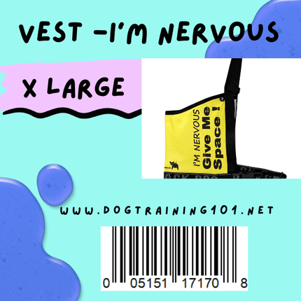 Blackdog Extra Large Give me Space - I'm Nervous - Vest   **Discontinued**