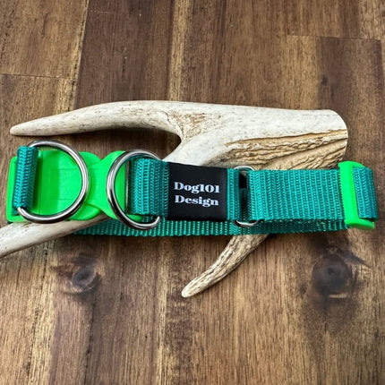 Dogtraining101 Large Green - Green Clip Double Up Collar