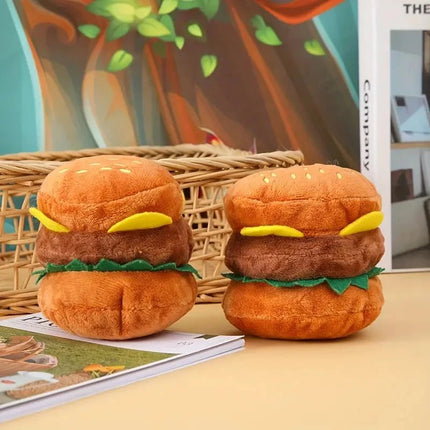 Unbranded Hamburger Squeaky Toy