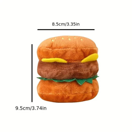 Unbranded Hamburger Squeaky Toy