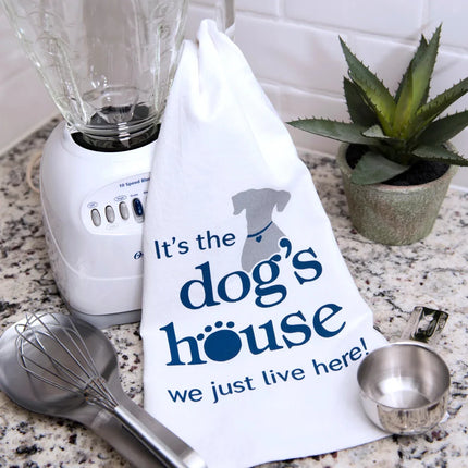 Dogtraining101 Retail Super Store It's the dogs house we just live here! tea towel