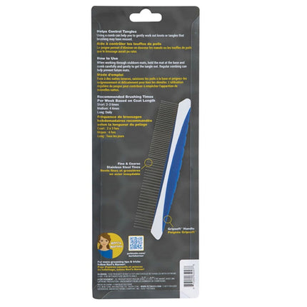 JW JW GripSoft ROTATING COMFORT COMB Fine & Coarse 20cm
