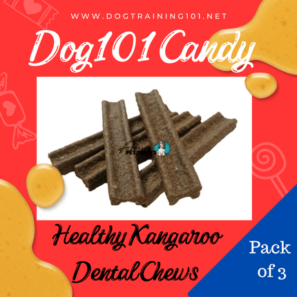 Dogtraining101 Kangaroo Dental Chews 3pack