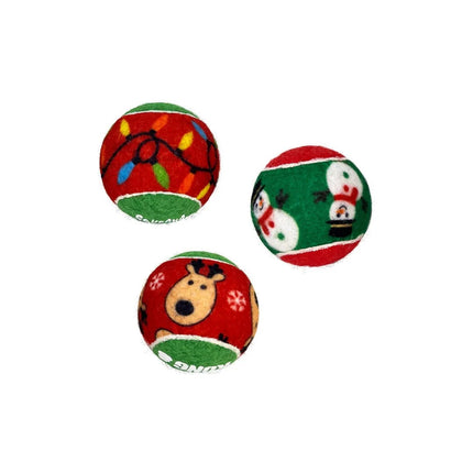 Kong KONG Christmas Air Squeaker Balls  6pack Med
