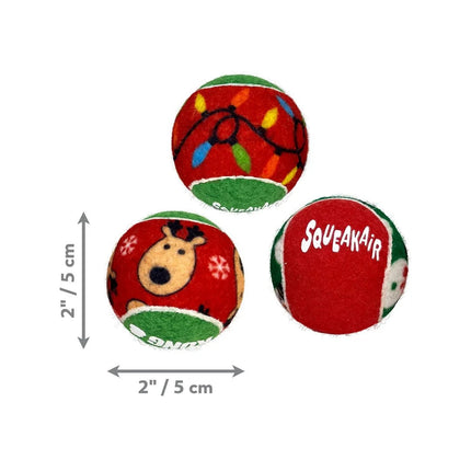 Kong KONG Christmas Air Squeaker Balls  6pack Small