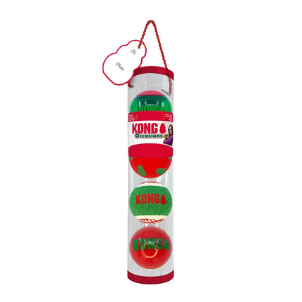 Kong Kong / Xmas / Occasions KONG Holiday Occasion Balls - 4 Pack Medium