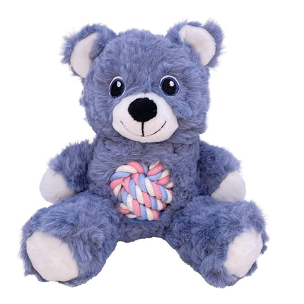 Kong Small KONG Knots Teddy Plush Squeaky Assorted