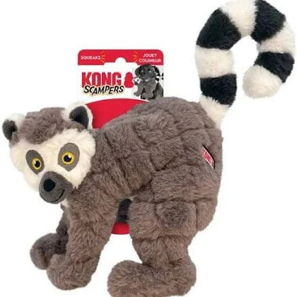 Kong KONG Scampers Lemur Medium Plush Low Tone Squeaker Dog Toy