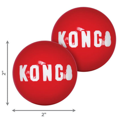 Kong Small KONG Signature Balls - 2-pk - Assorted sizes
