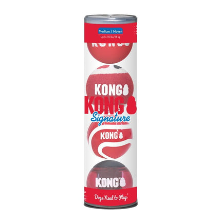 Kong KONG® Signature Balls 4-pk Assorted Md