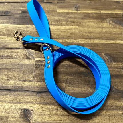Dogtraining101 Lead 5m Light Blue Biothane Beach - Brass Fittings
