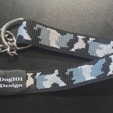 Dogtraining101 Large Martingale Black Camo Design