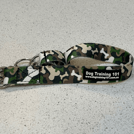 Dogtraining101 Medium Martingale Bone Camo Design