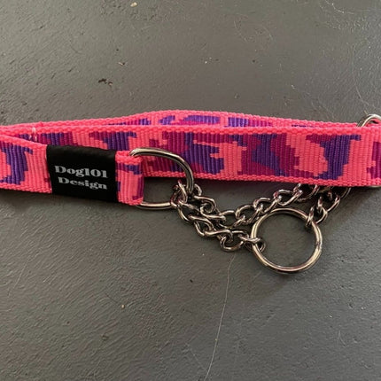 Dogtraining101 Large Martingale Camo Pink Collar