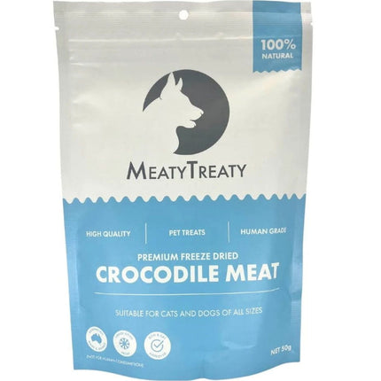 MEATY TREATY MEATY TREATY FREEZE DRIED CROCODILE 50G