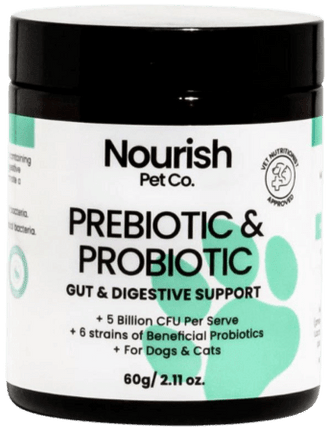 Nourish Pet Company NOURISH PET CO PRE & PROBIOTIC GUT & DIGESTIVE SUPPORT 60G