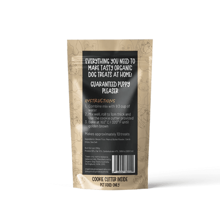 Organic dog treats Organic Dog Treats - ‘Choc’ chip dog cookies dry mix