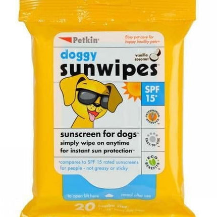 Petkin Petkin Doggy Sunwipes Sp15* 20Pk